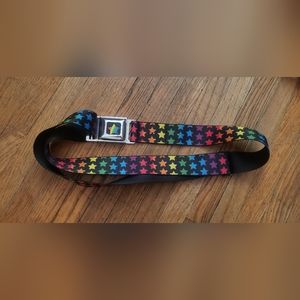 Rainbow star buckle belt